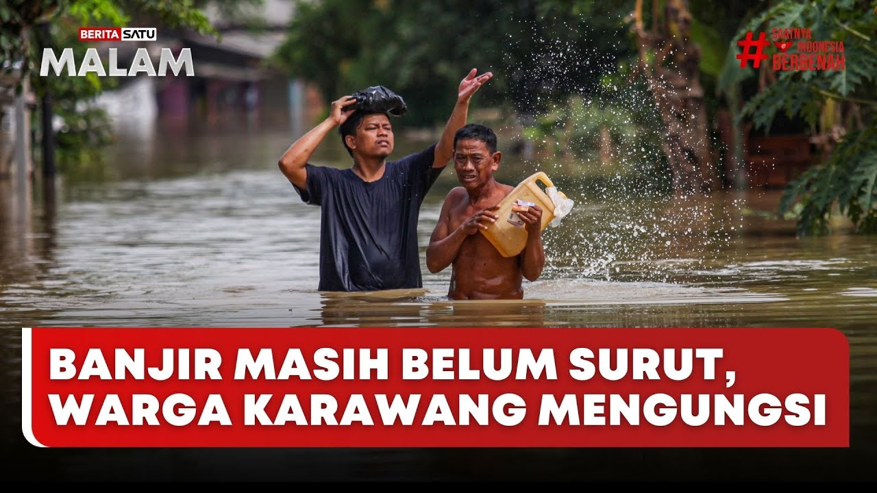 🔴 LIVE |  Banjir Masih Belum Surut, Warga Karawang Mengungsi - Beritasatu Malam