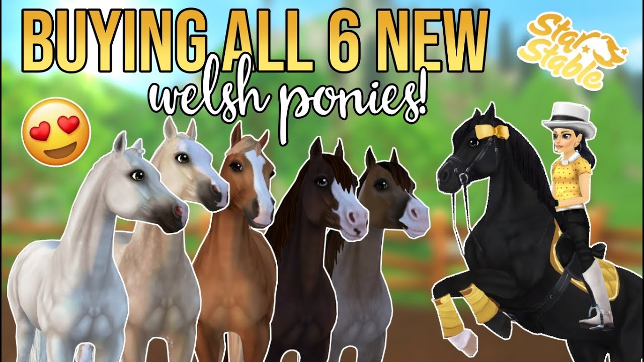 Buying ALL 6 new Welsh Ponies! | Star Stable Online