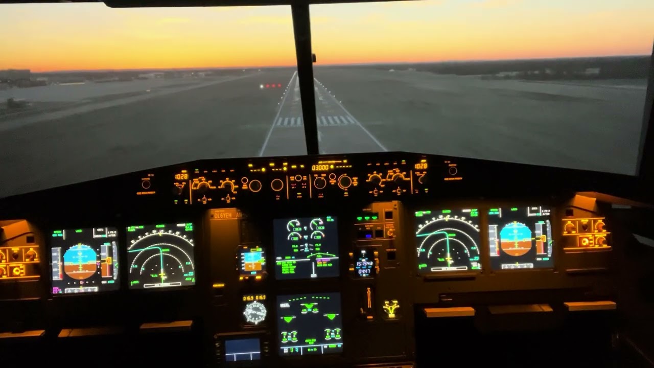 Anflug Münster/Osnabrück FMO Cockpitvideo Airbus A320 Flugsimulator 
