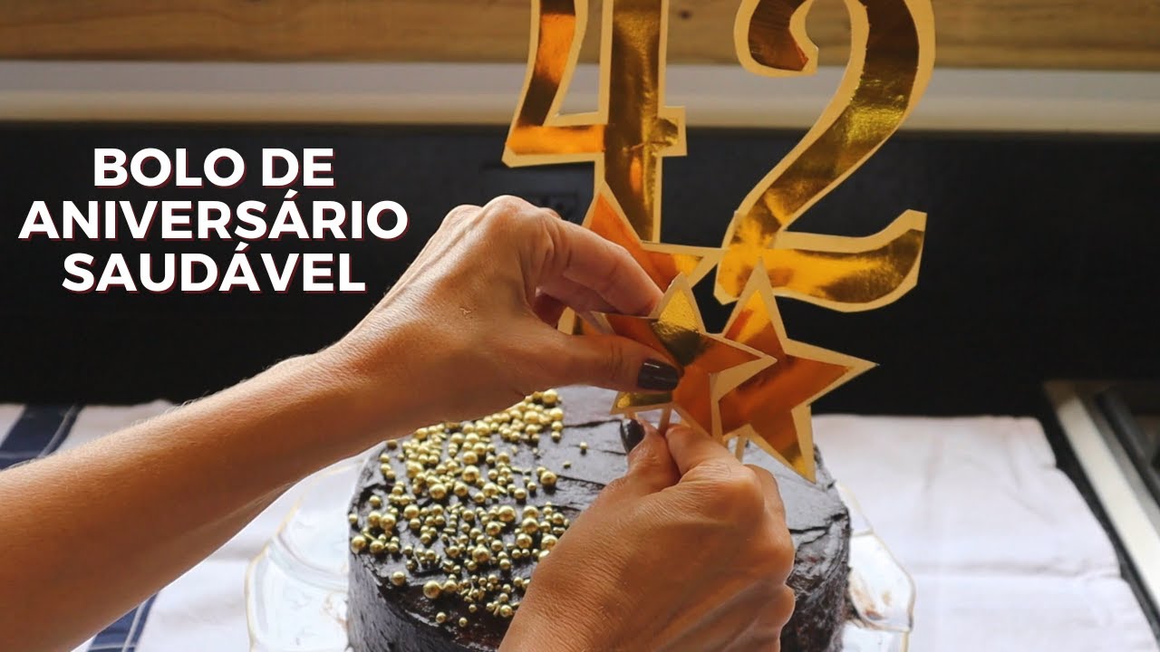 Bolo de aniversário saudável