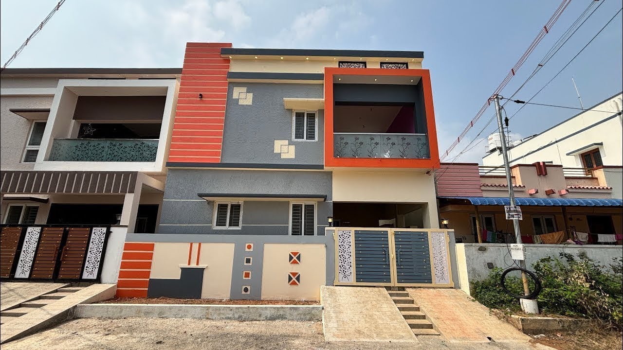 2.75 சென்டில், 2000 SQ.FT-ல், வடக்கு பார்த்த 3BHK தனி வீடு 📞9500770333  #vadavalli #semifurnished 
