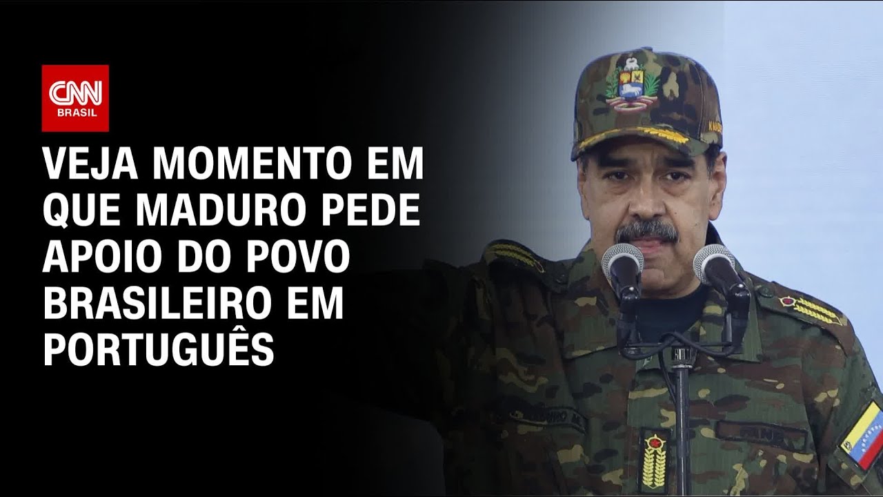 Com falas em português, Maduro pede apoio do povo brasileiro | CNN NOVO DIA