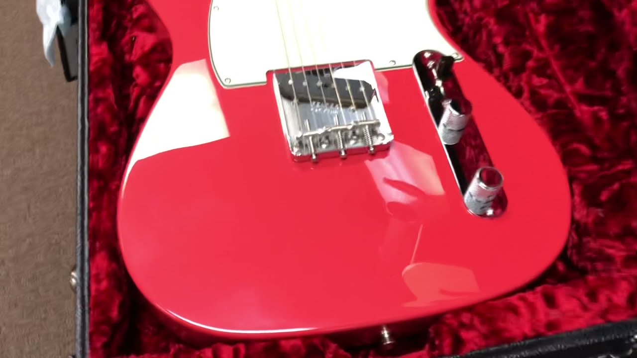 Fender Custom Shop Telecaster in Faded Fiesta Red