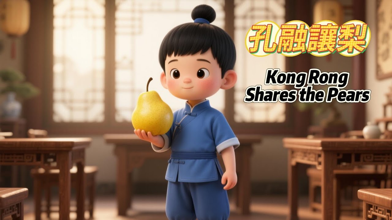 《孔融讓梨》Kong Rong Shares the Pears｜中華小故事 Little Mandarin Tales｜聽故事學中文 Learn Chinese Through Stories