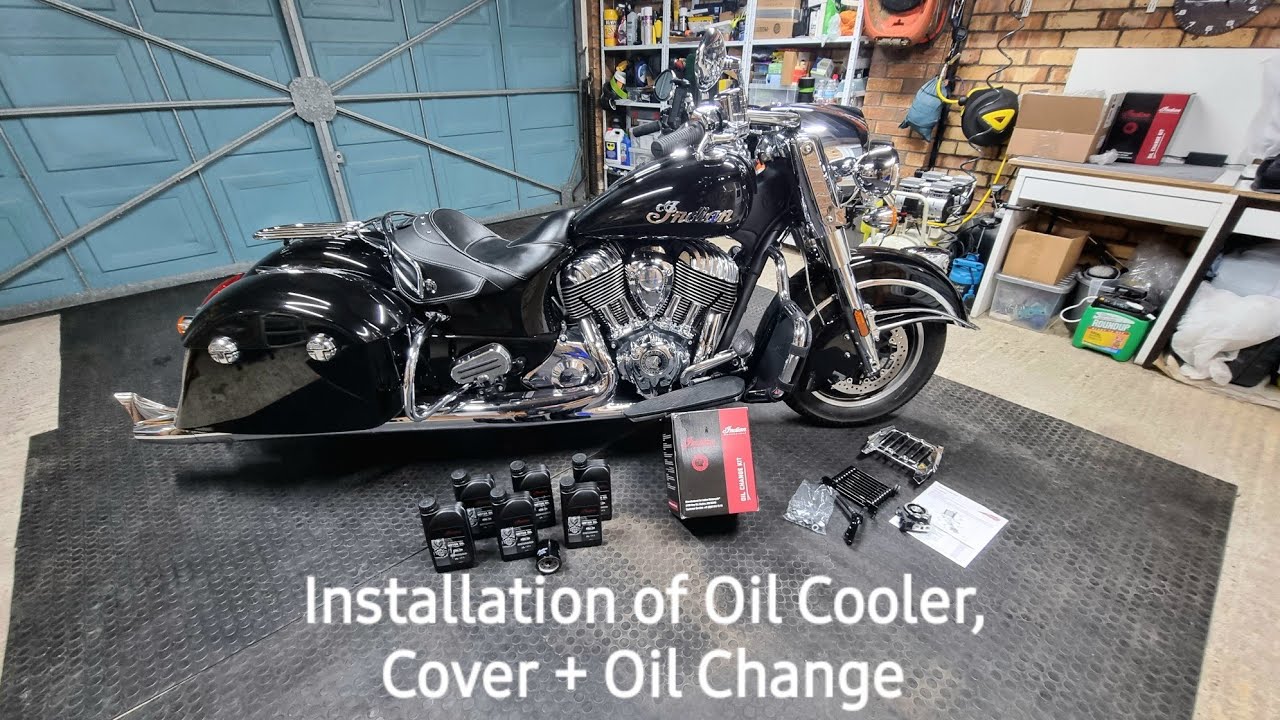 Indian Springfield Thunderstroke 111 Oil Cooler, Chrome Cover