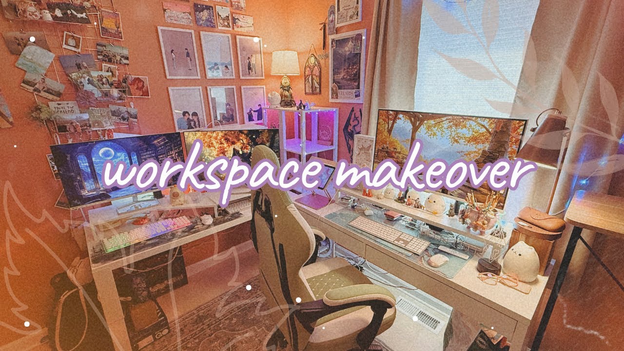 giving my cozy studio a refresh ✨ reorganizing and de-cluttering my happy place 🧡