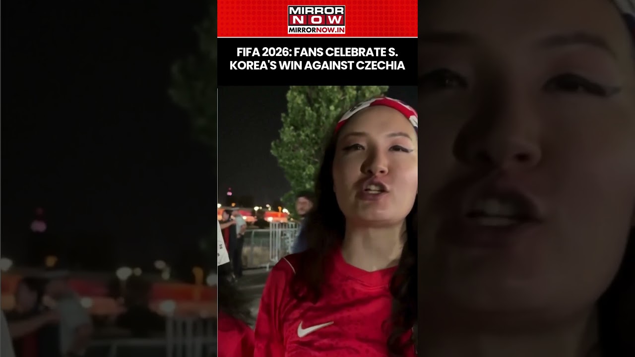 Чемпионат мира по футболу FIFA 2026: болельщики празднуют историческую победу Южной Кореи над Чех...