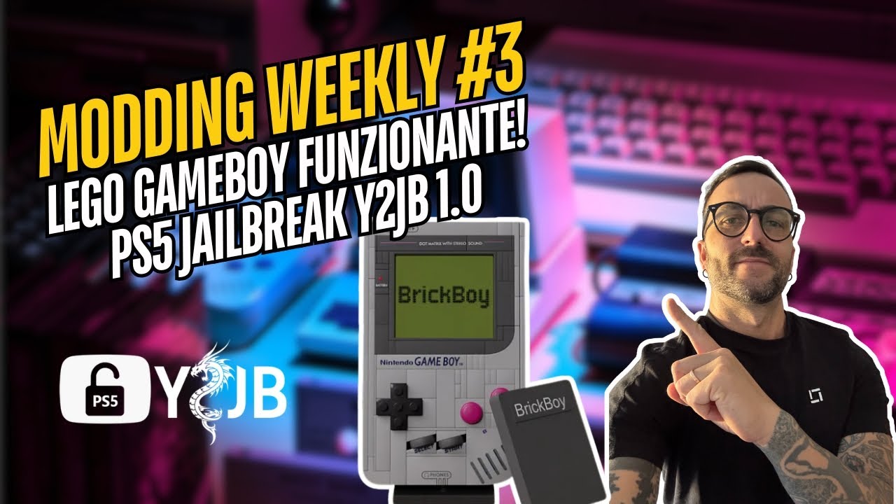 Modding Weekly #3 &ndash; PS5 exploit Y2JB v1.0 , Lego Gameboy funzionante!