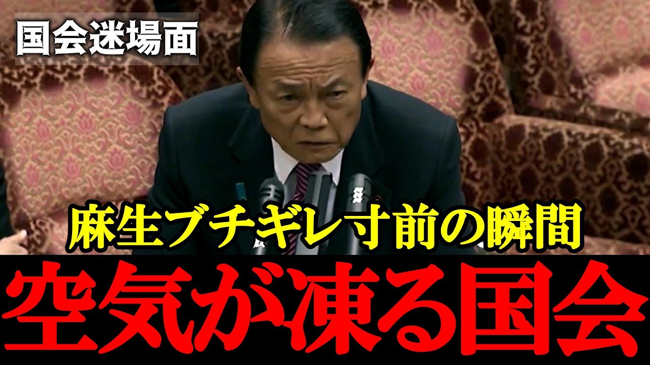 【国会迷場面】山本太郎の“芝居質疑”に麻生太郎が激昂寸前！「俺に読めっちゅうのか？」で議場騒然【2017年3月15日参議院予算委員会】