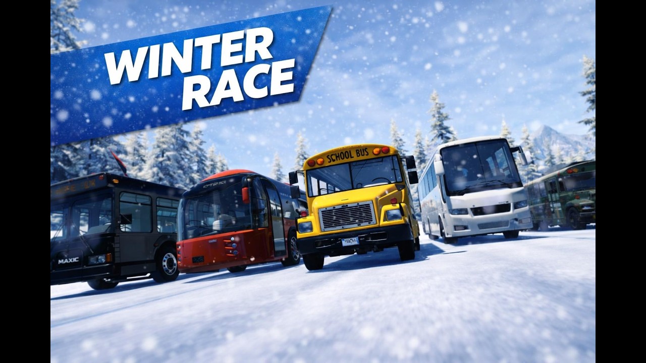 Winter MAD Bus Race in BeamNG.drive ❄️🚌