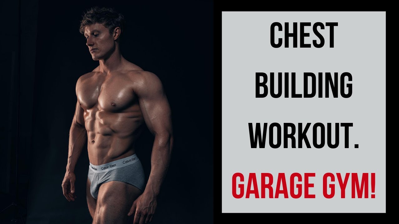 GARAGE GYM CHEST BUILDING WORKOUT / Using barbell, dumbbells & half rack