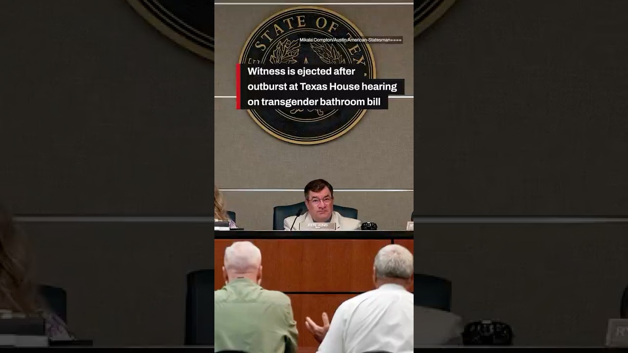 Witness ejected after outburst at Texas hearing on transgender bathroom bill