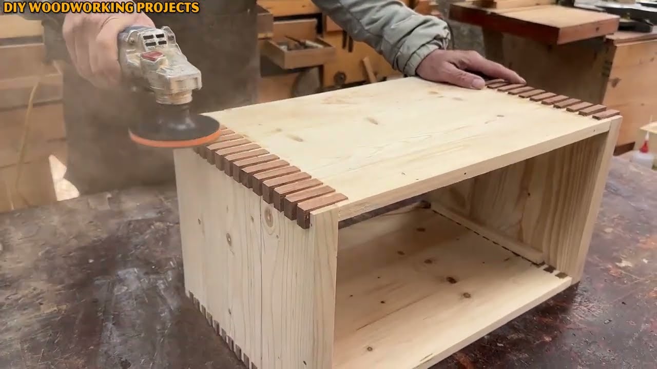 Smart DIY Furniture Ideas From Recycled Wood // DIY Unique Hidden Compartment Nightstand