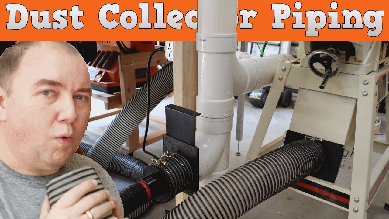 Installing dust collection piping for my shop