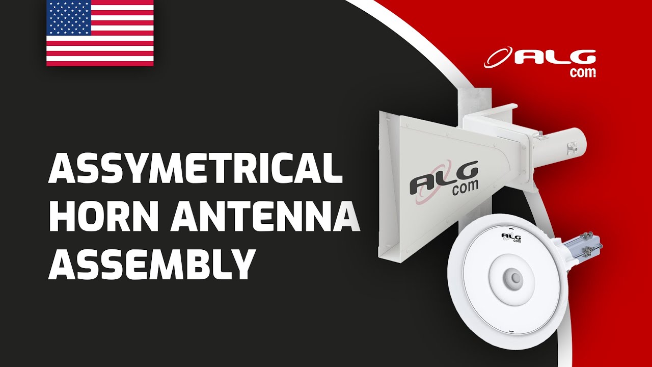 Assymetrical Horn Antenna Assembly