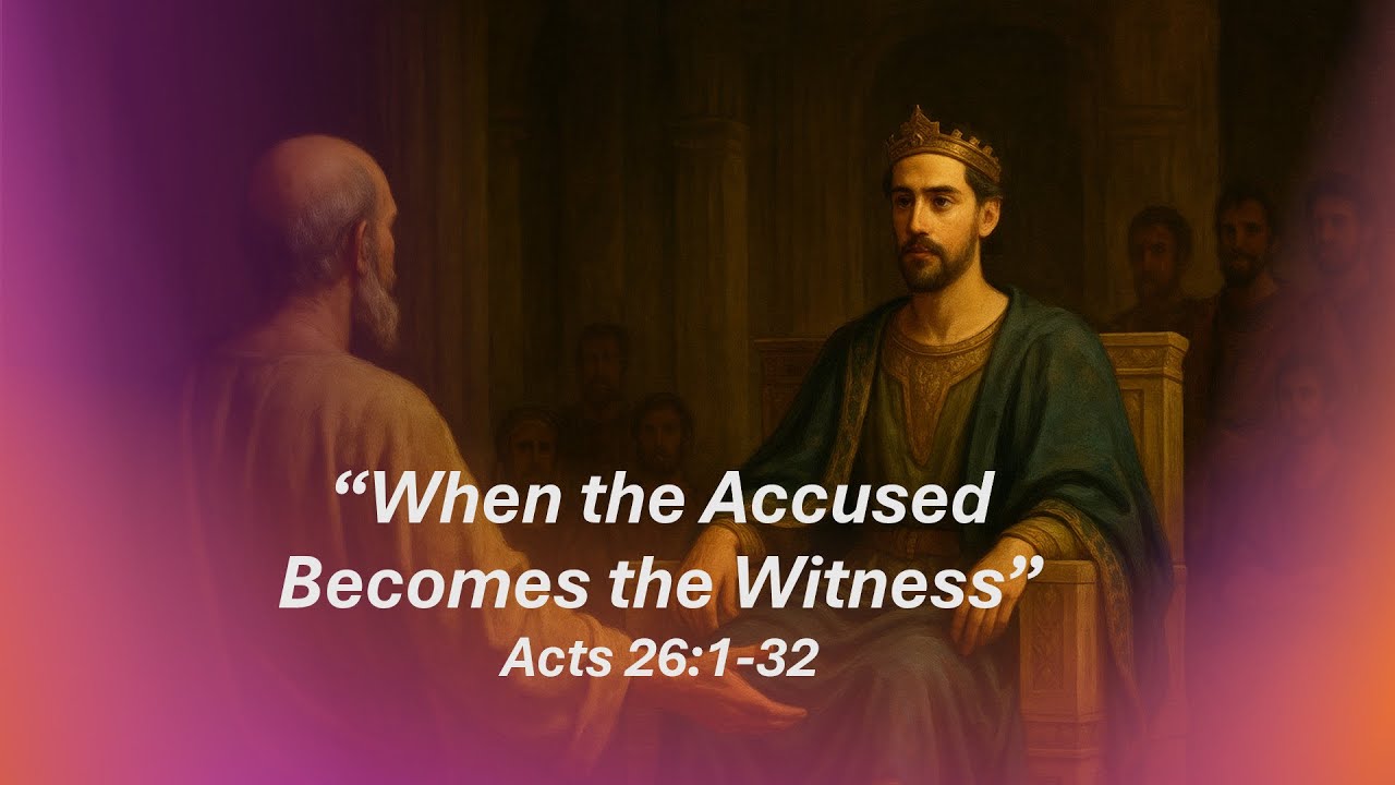 When The Accused Becomes The Witness Acts 26:1-26