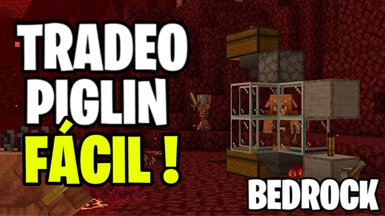 Granja de Tradeo Piglin | Minecraft 1.21 Bedrock