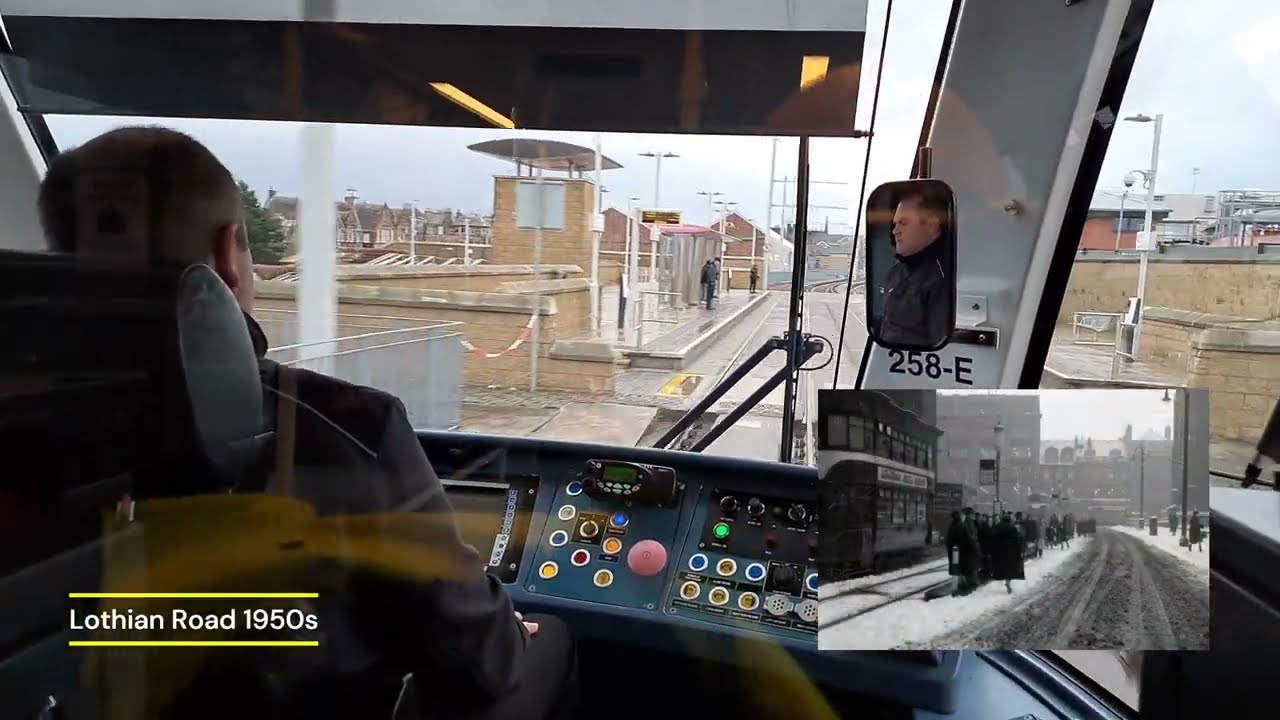 Taking the tram from Edinburgh airport to Haymarket