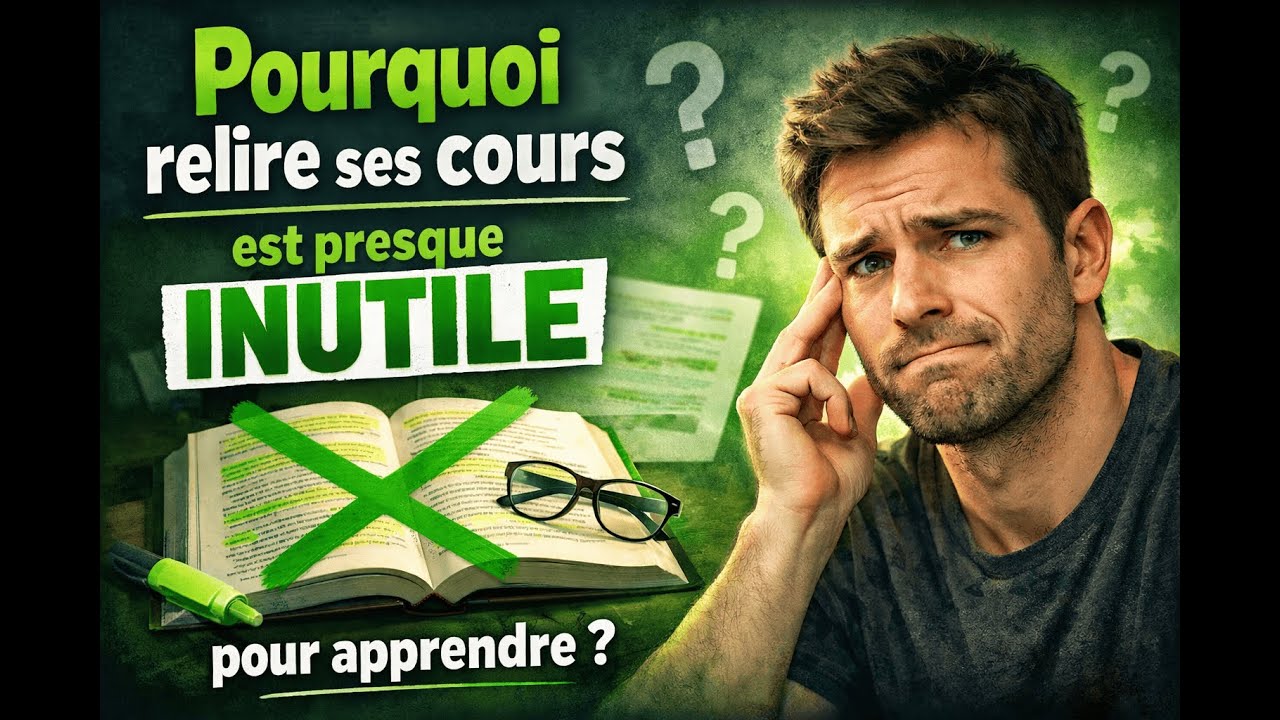 Pourquoi relire ses cours est presque inutile pour apprendre ?