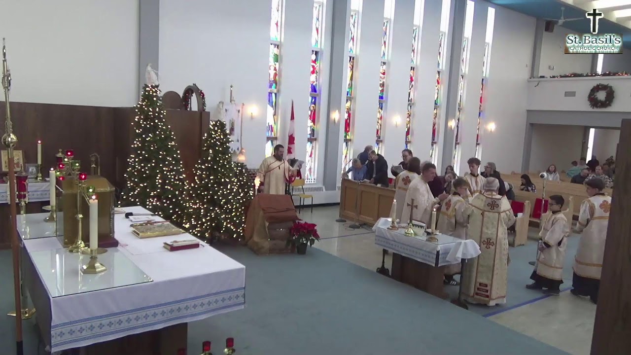 Jan 1, PRAZNYK—FEAST DAY OF ST. BASIL, Circumcision of Our Lord, Liturgy with Metropolitan Lawrence