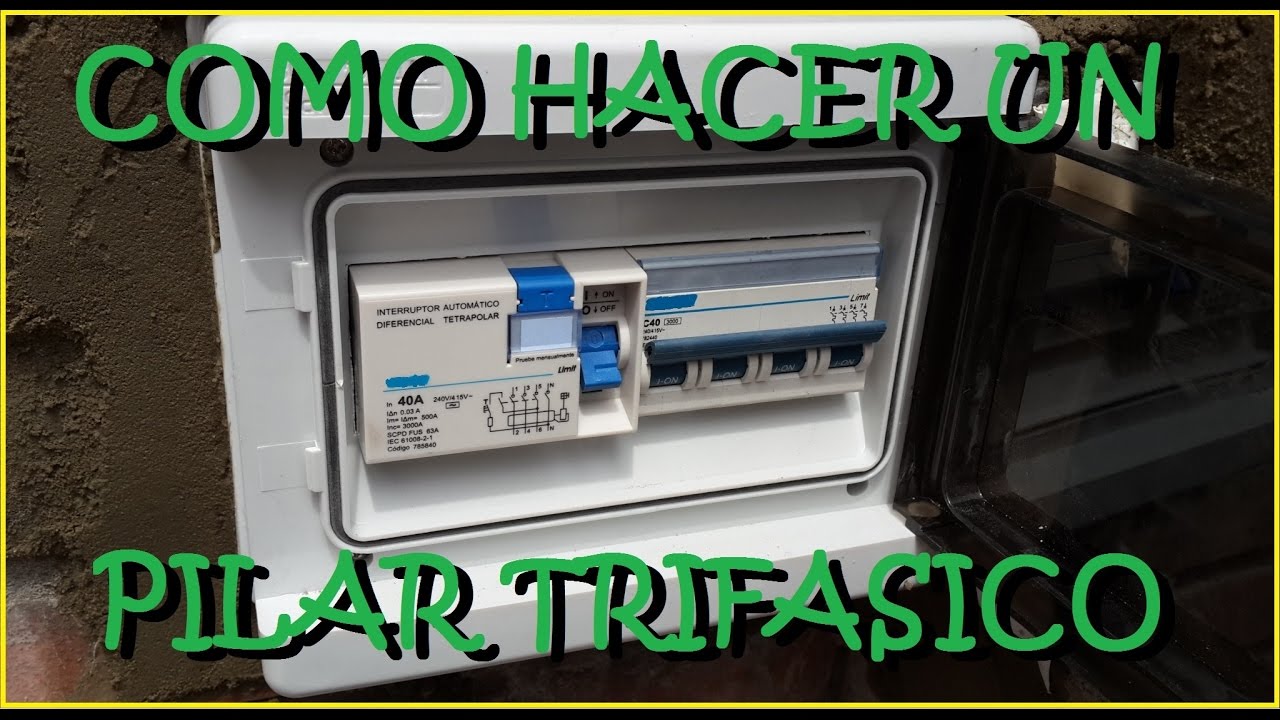 Como Hacer Pilar Monofásico - Trifasico
