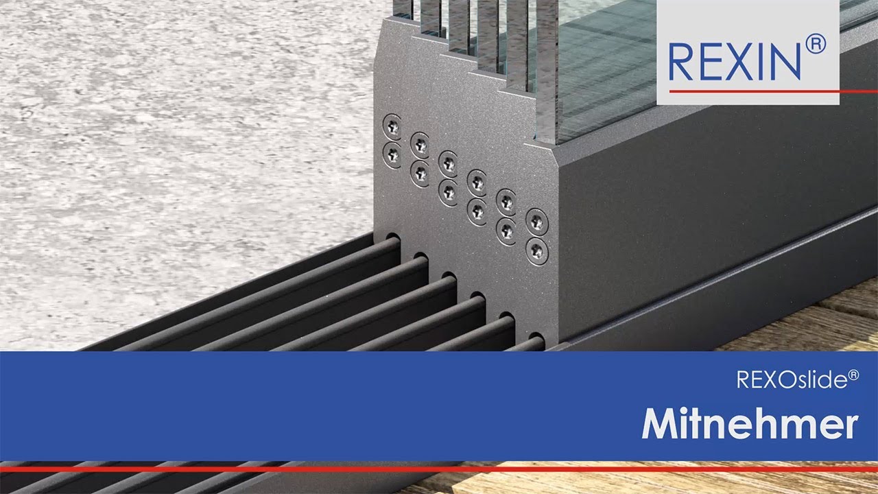 Aufbauanleitung REXOslide® Mitnehmer für Glasschiebewände