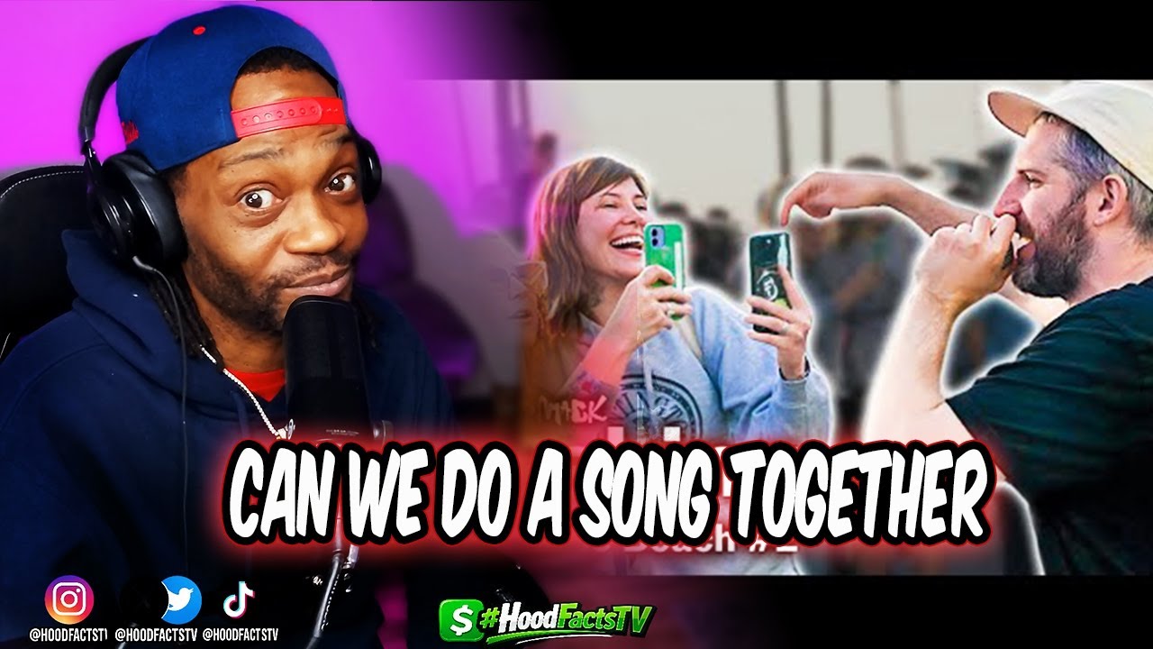 HoodFacts TV Reacts to | Can We Do A Song Together? | Harry Mack Busking