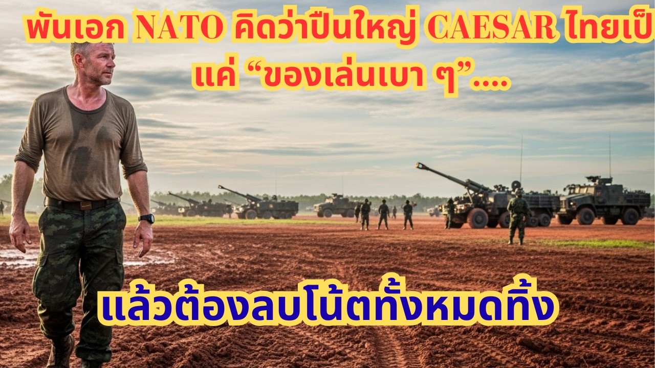 พันเอก NATO คิดว่าปืนใหญ่ CAESAR ไทยเป็นแค่ “ของเล่นเบา ๆ”... แล้วต้องลบโน้ตทั้งหมดทิ้ง