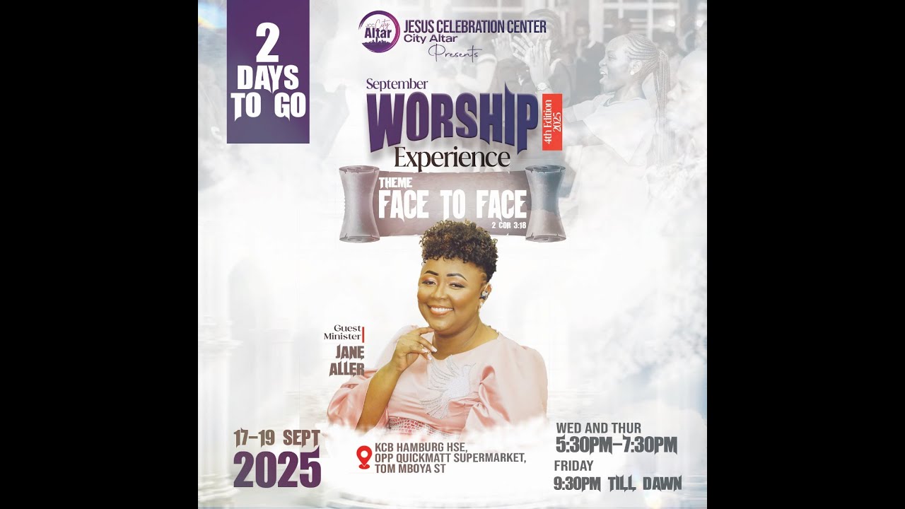 JANE ALLER MINISTERING AT JCC CITY ALTAR NAIROBI