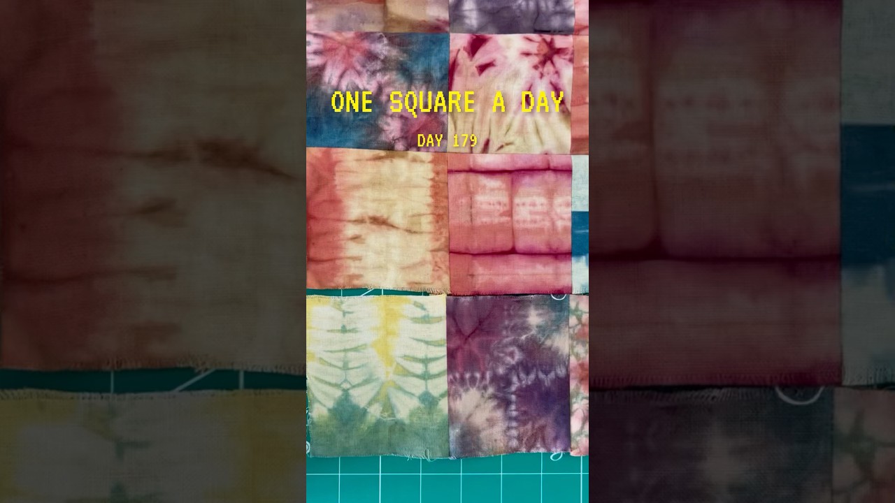 Day 179 making the natural dye quilt square