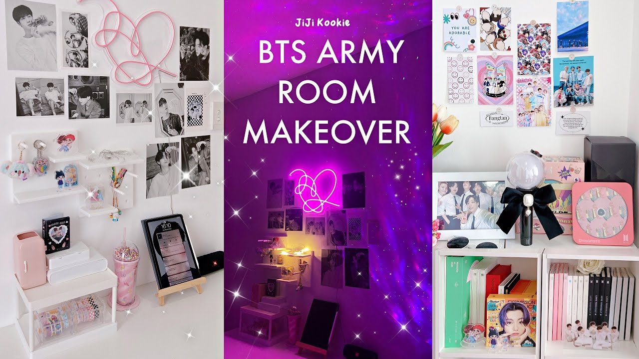 BTS ARMY ROOM MAKEOVER 💖 ROOM DECOR WITH ME ✨