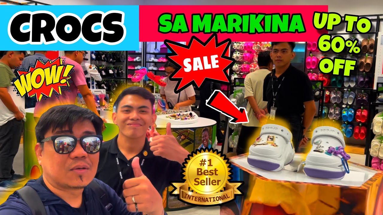 ORIGINAL CROCS SALE IN MARIKINA RIVER BANKS | CLOGS | SANDALS | HEIGHTS SANDALS | SHOES | JIBBITZ