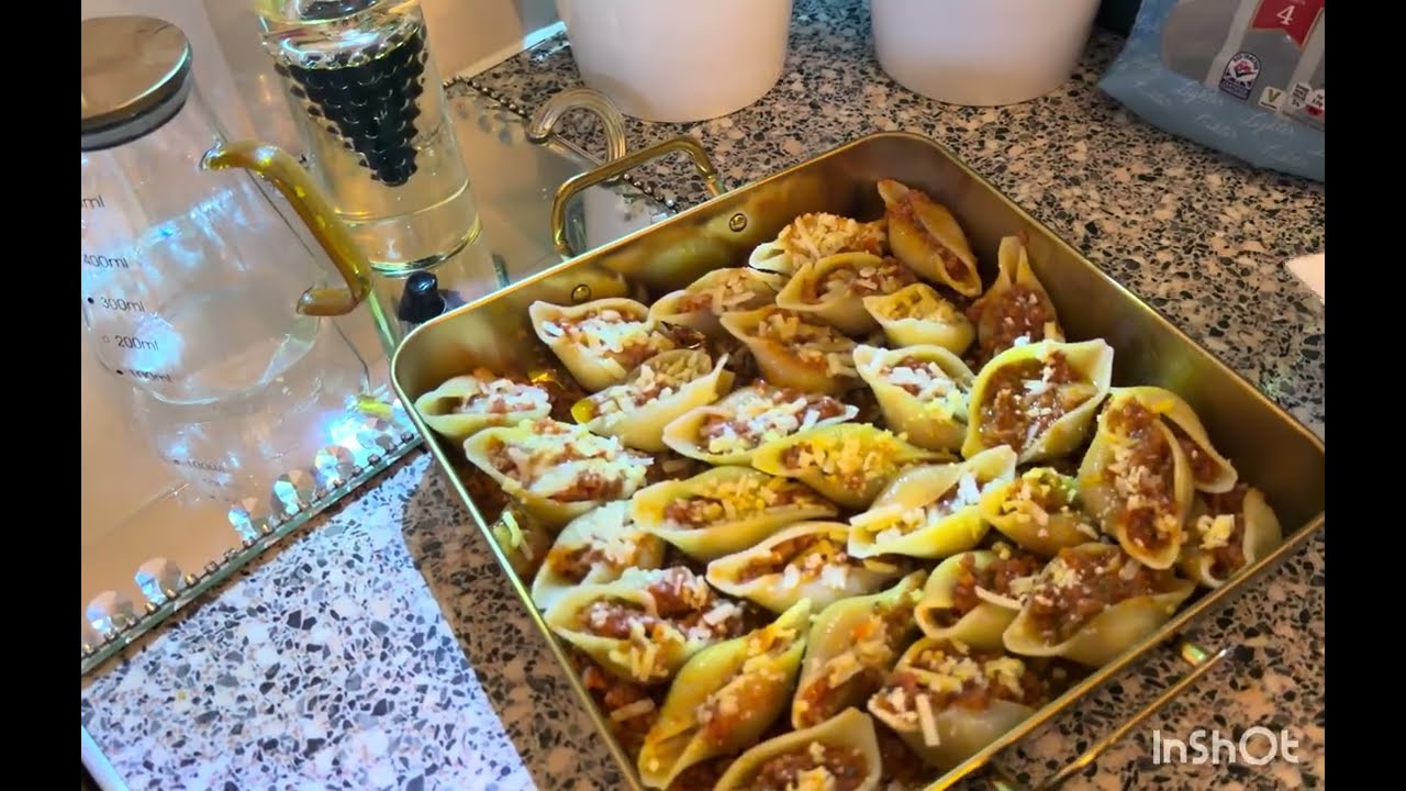  fghan #food #afghancooking طرز تهیه پاستا صدفی پر شده Conchiglion
