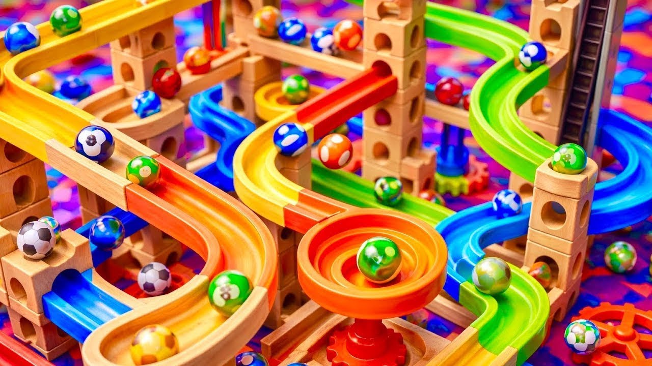 Marble Run ASMR – Gentle Rhythm in a Peaceful Flow 2