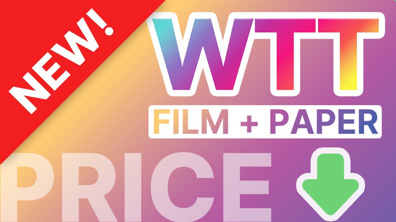 FINALLY HERE!! TheMagicTouch WTT Film+Paper: Quality, Savings, and Printing Perfection All-in-One