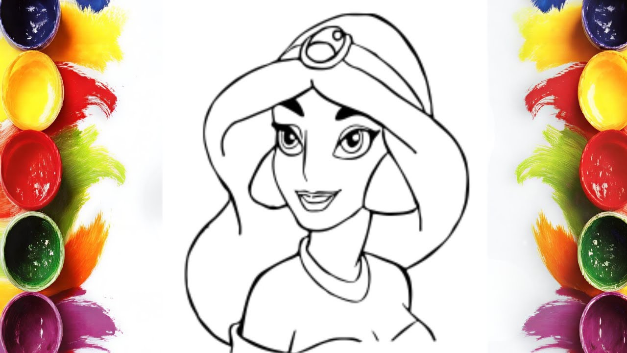 Relaxing Learning: How to Color Aladdin and Jasmine | Mini Artist Coloring Tutorial!