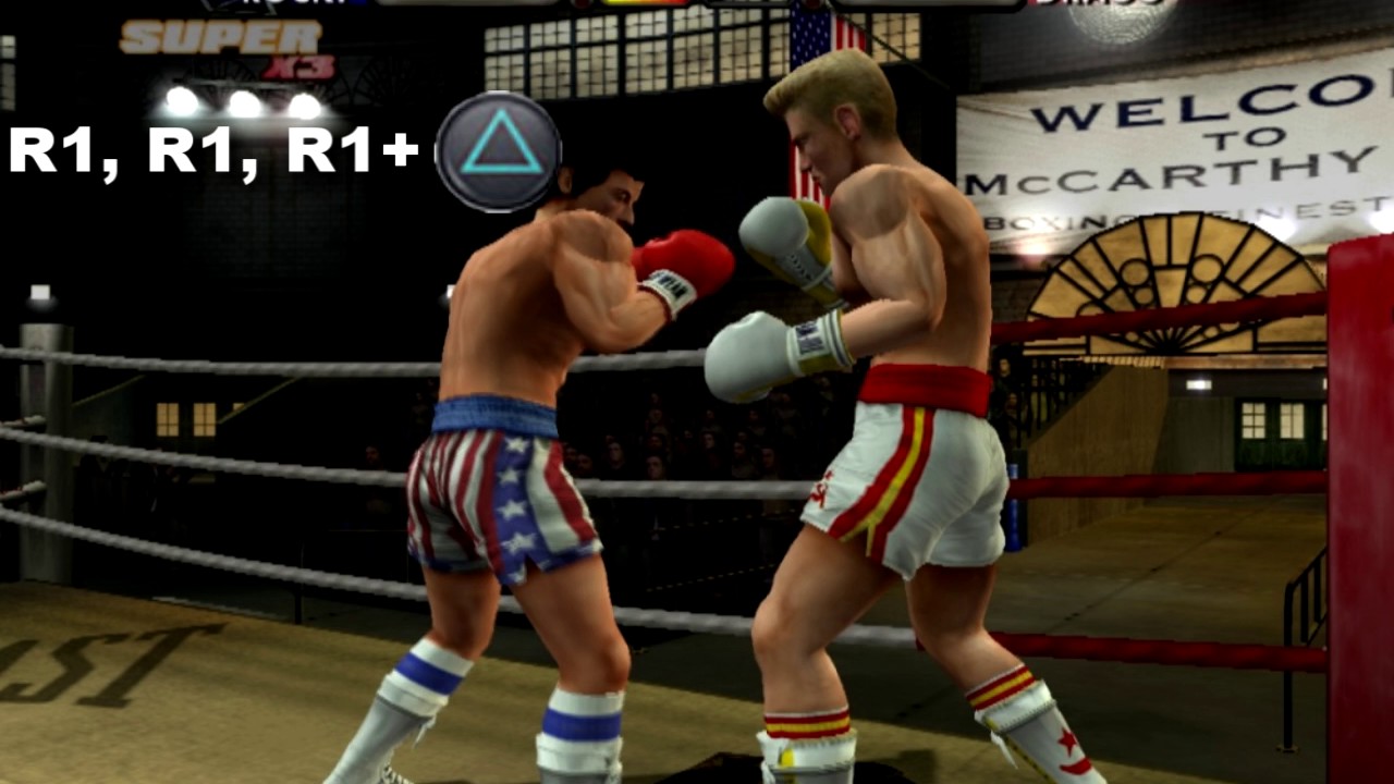 Rocky Legends (PS2) Обучающее видео по Супер Тройному Удару