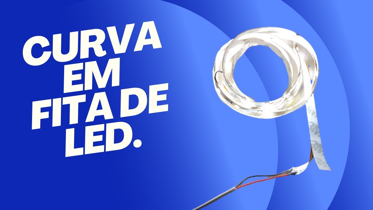 Curva de 90° graus em Fita de Led