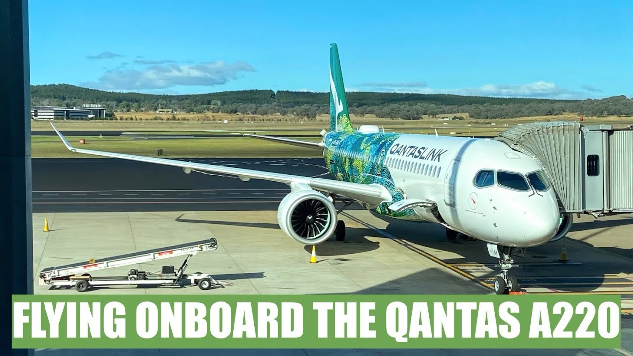 FLYING ON QANTAS' "GAME CHANGER" AIRCRAFT - The QantasLink A220 | Economy Class Review