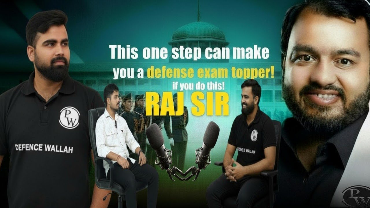 Podcast with Raj Sir (Defence Wallah)🎙️| One Step Strategy to Crack NDA, CDS & Defence Exams#nda#cds