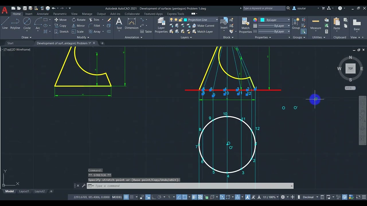 Development of surfaces (Cone Problem)