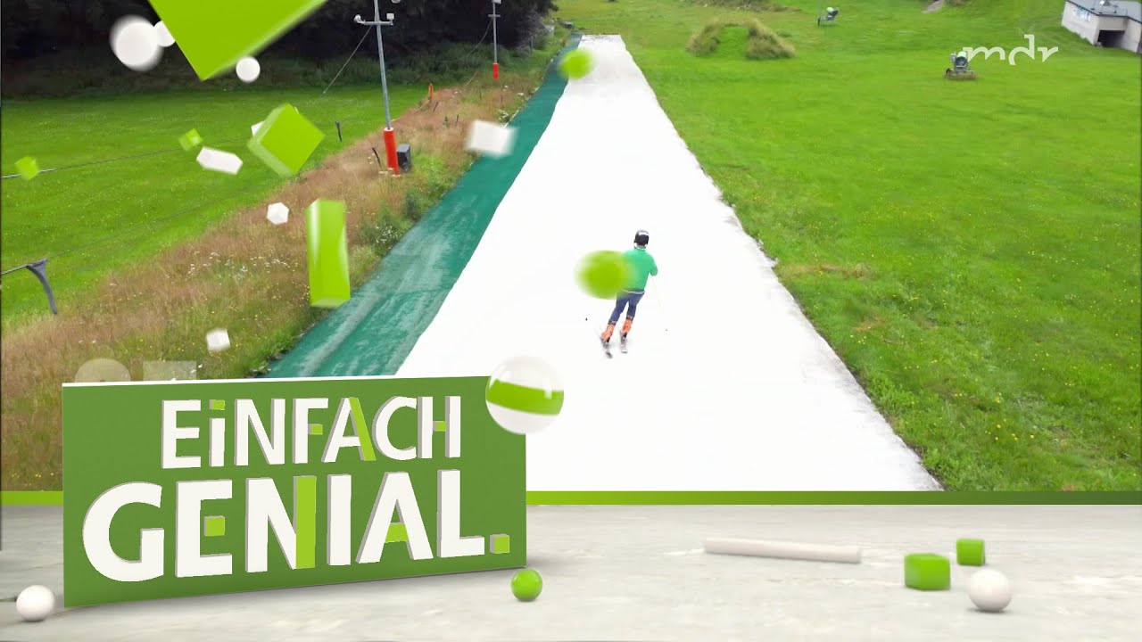 Zu wenig Schnee? - Skipiste aus Textilien | Einfach genial | MDR
