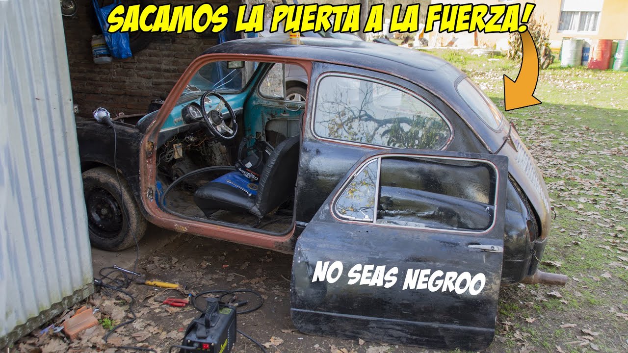SACANDO PUERTA AL FIAT 600 - MANEJANDO SIN PUERTAS - Radialero Team