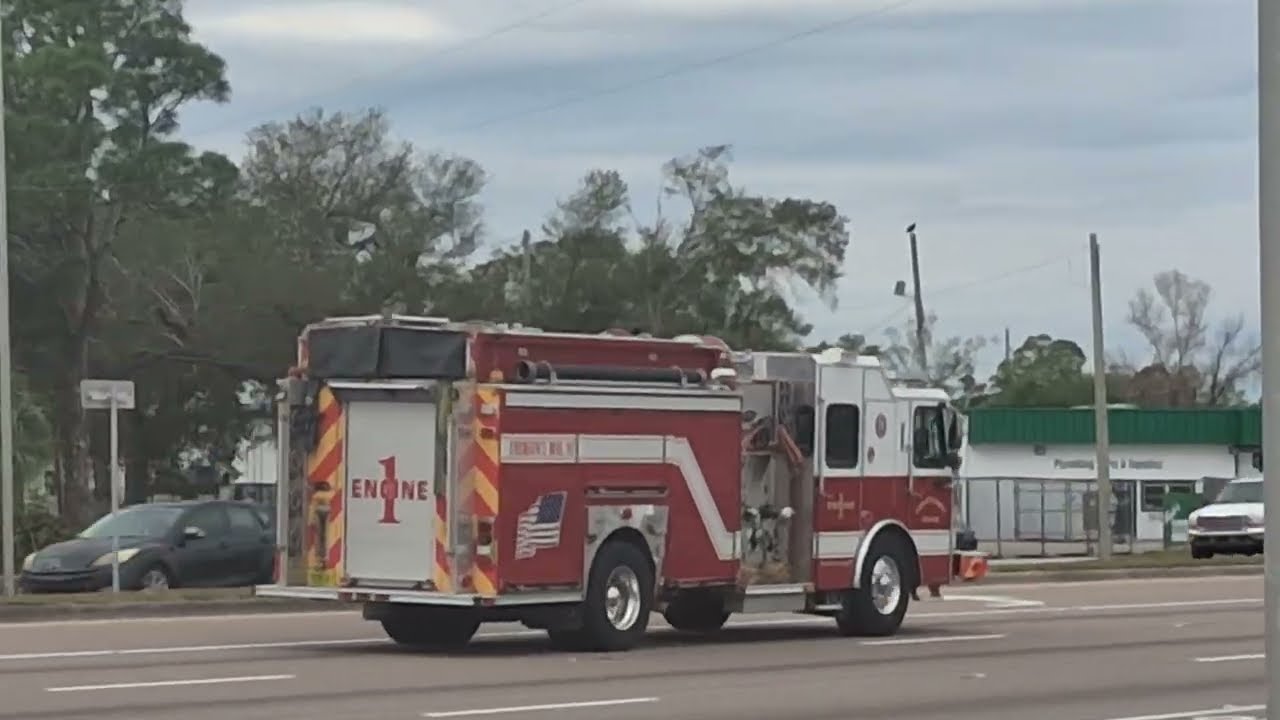  Charlotte County engine one returning to station.