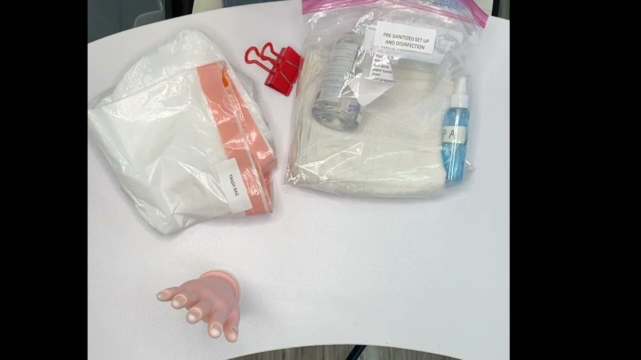 TDLR Nail Practical Table Set up