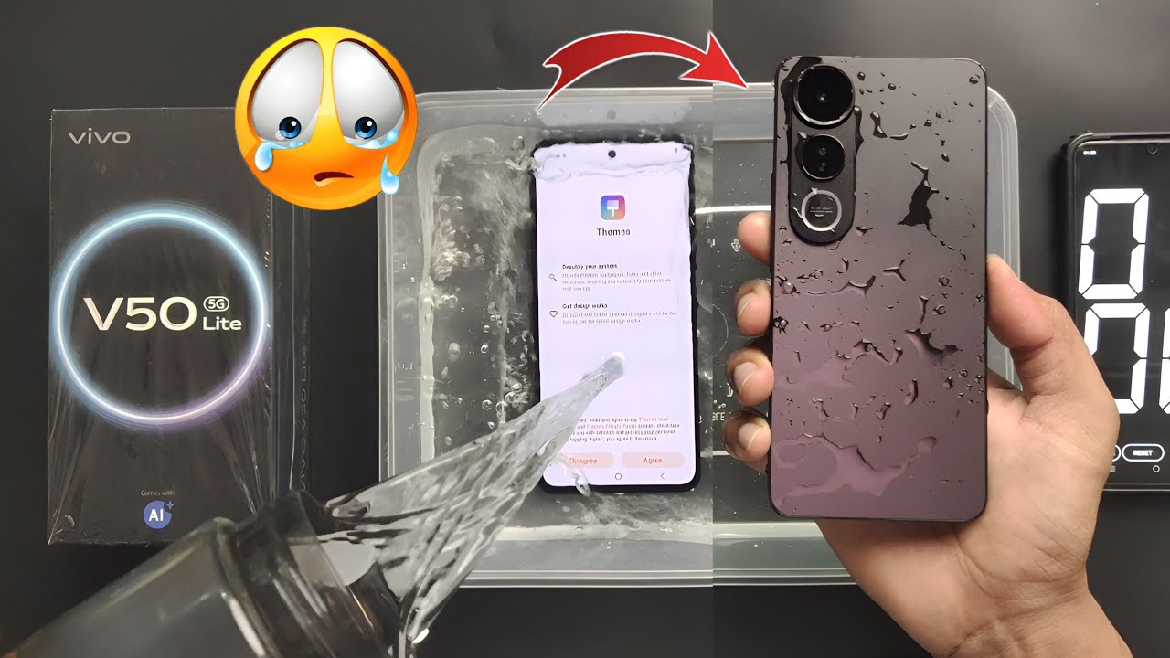 Vivo V50 Lite 5G Water Test 💦 | V50 Lite 5G iP65 Rating | Let's See It's Water Proof Or Not  |