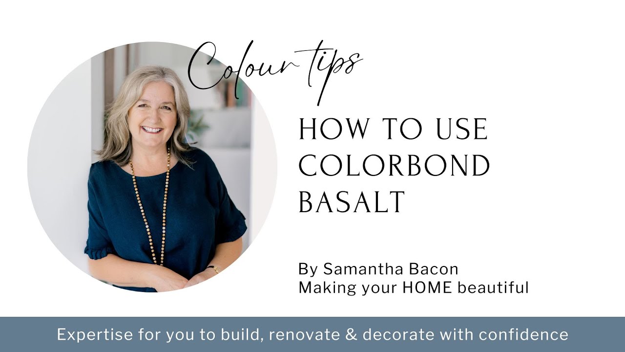 How to use Colorbond Basalt