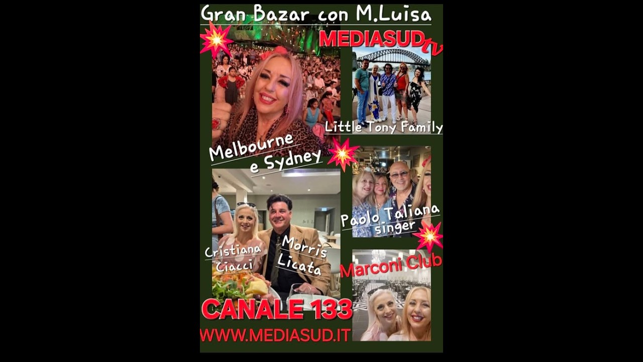 Gran Bazar N.171- Little Tony Family a Sydney e il Natale a Melbourne