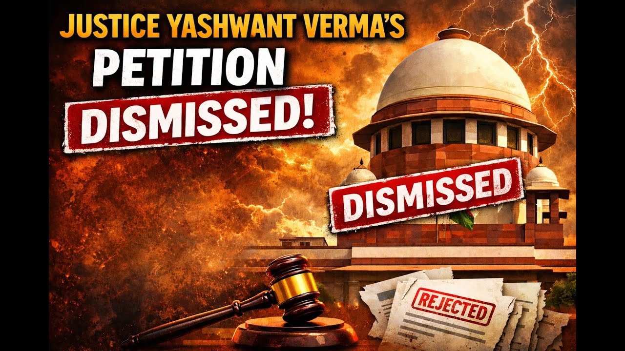 Justice Yashwant Verma Plea Dismissed by Supreme Court | Full Legal Analysis | Plea Dismissed