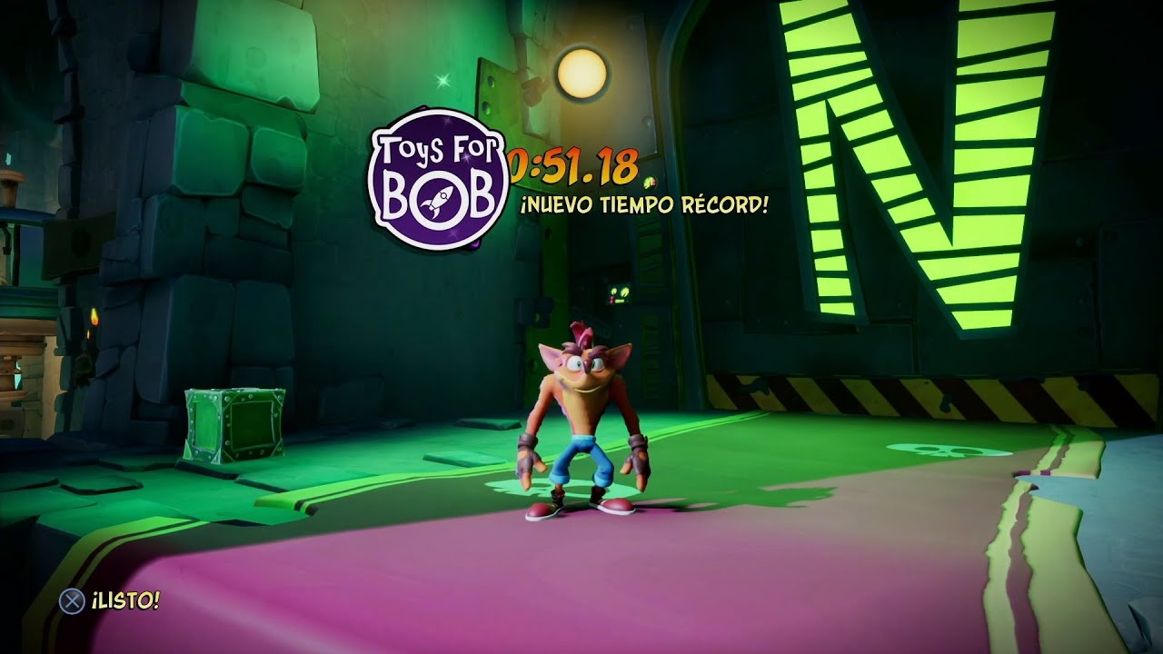 Crash 4 - No Triple Spin Dev Time Trial - Seeing Double - 0:51.18